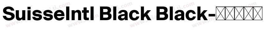 SuisseIntl Black Black字体转换